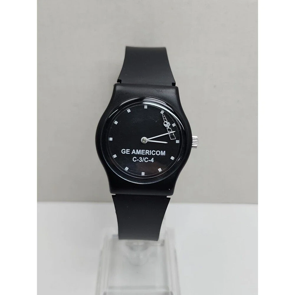 Vintage GE Americom C3 C4 Satellite Watch 1990s Space Communications New Battery